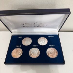 Morgan Dollar Collection Silver Coins Set Replica